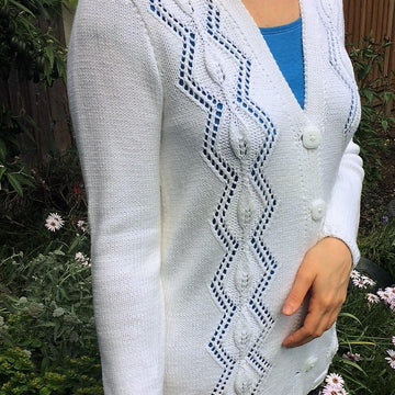 Long Line Cardigan with Panels