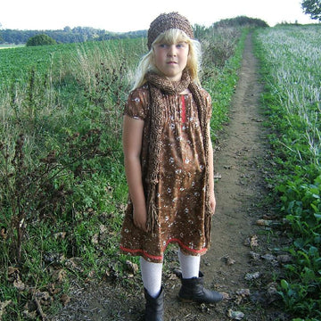 Child's "Slinky" Scarf with Matching Beanie Hat