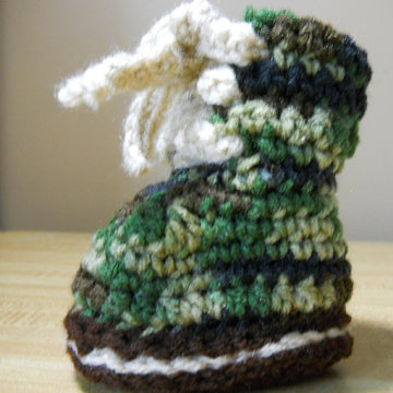Baby Construction Work Boot Pattern