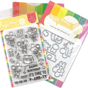 Waffle Flower Crafts Waffle Flower Stamp & Die Set - P-arr-ty Time