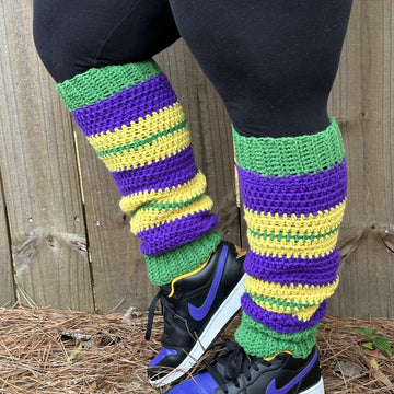 Mardi Gras Leg Warmers