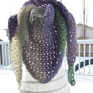 Trellis Triangle Scarf