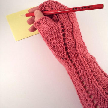 Lace Chevron Fingerless Gloves