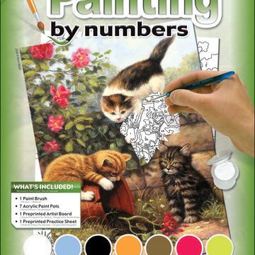 Royal Brush Junior Small Paint By Number Kit 8.75"X11.75" - Kittens At Play