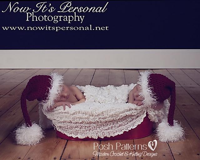 Baby Stocking Santa Hat Crochet Pattern 223