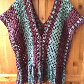 Misty Morning Poncho Top