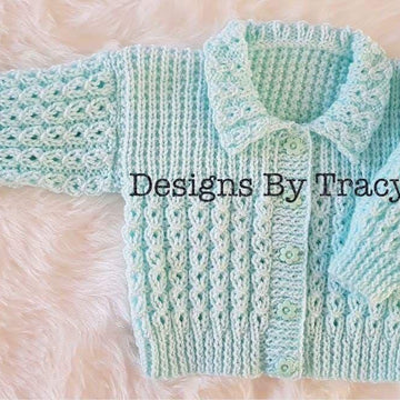 Skye baby knitting pattern, 0-6mths Cardy, hat and booties