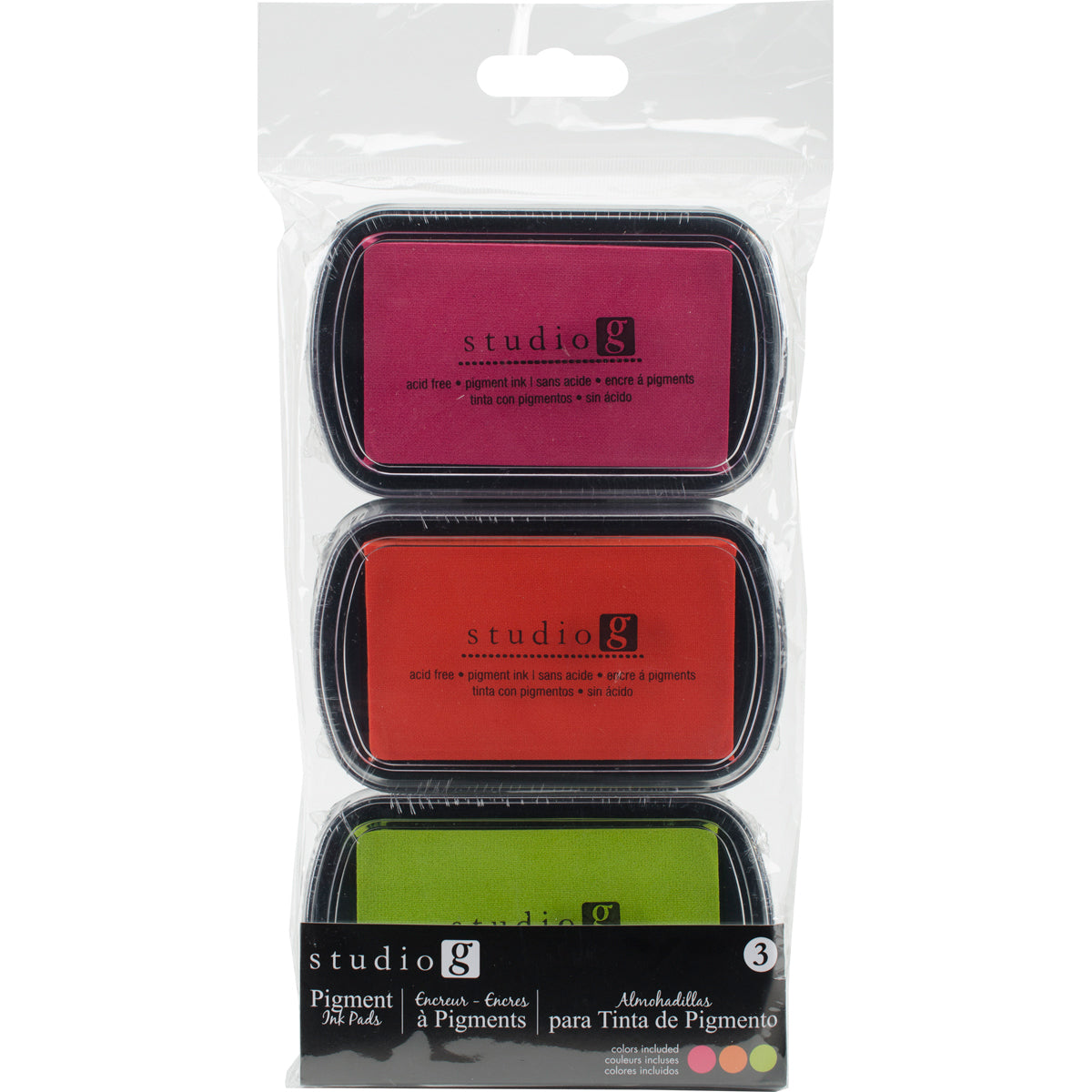 Hampton Art Studio G Pigment Ink Pads 3/Pkg - Warmth