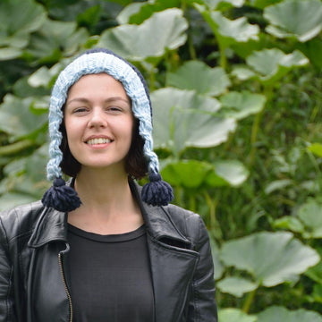 Light Blue Flower Hat