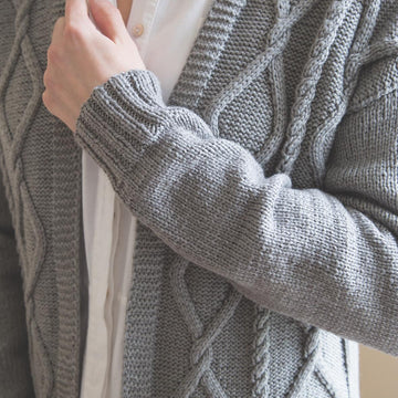 Long Aran Cardigan