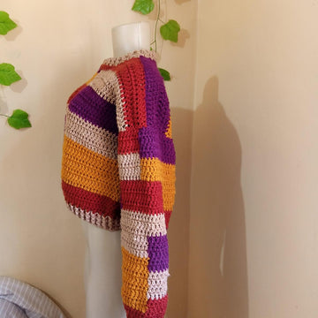 Tetris Crochet Sweater