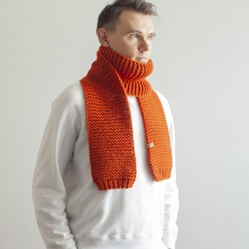 Men`s long scarf + VIDEO