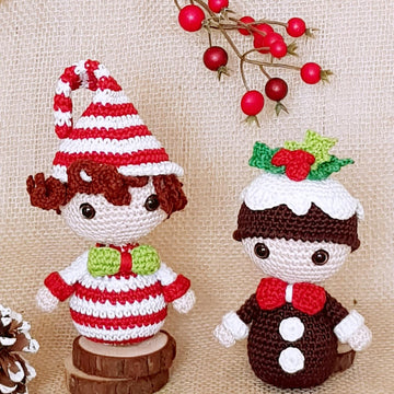 Ginger Bread, Candy Cane &   Christmas Pudding