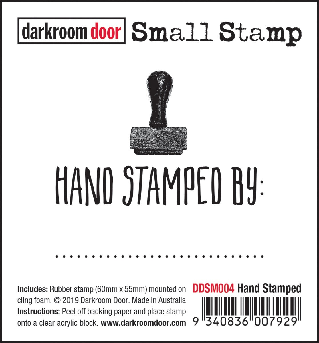 Darkroom Door Small Cling Stamp 2.3"X2.2" - Hand Stamped