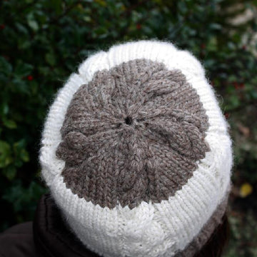 Cabled Hat With Brim