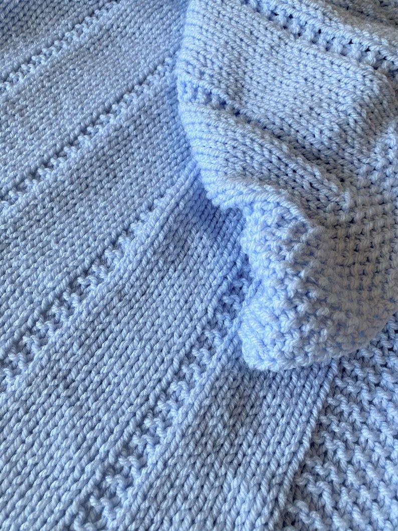 Easy Baby Blanket ~  Chunky, Aran or DK