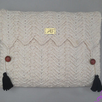 Clutch Purse Chevron with Tassels