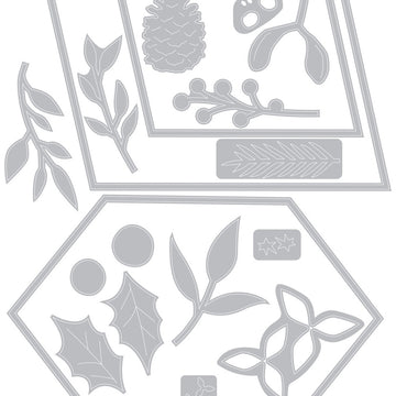 Sizzix Thinlits Dies By Olivia Rose 18/Pkg - Geometric Winter Frame