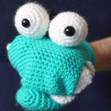 Amigurumi Häkelanleitung "Handpuppe Kroki"