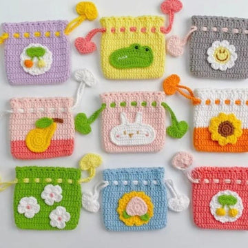 Fancy Pattern Bundle: Adorable Mini Coin Pouch Crochet Pattern