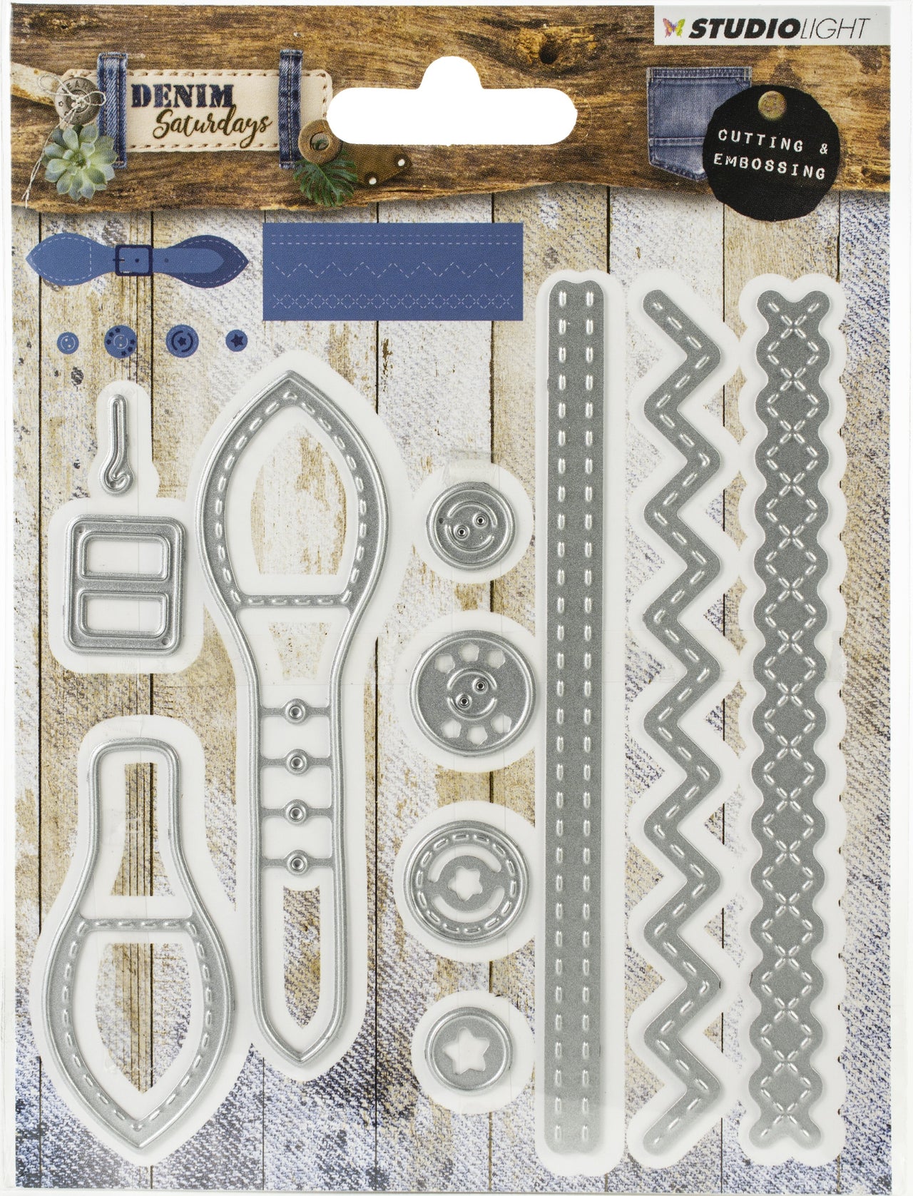 Studio Light Denim Saturdays Cutting & Embossing Die - NR. 136