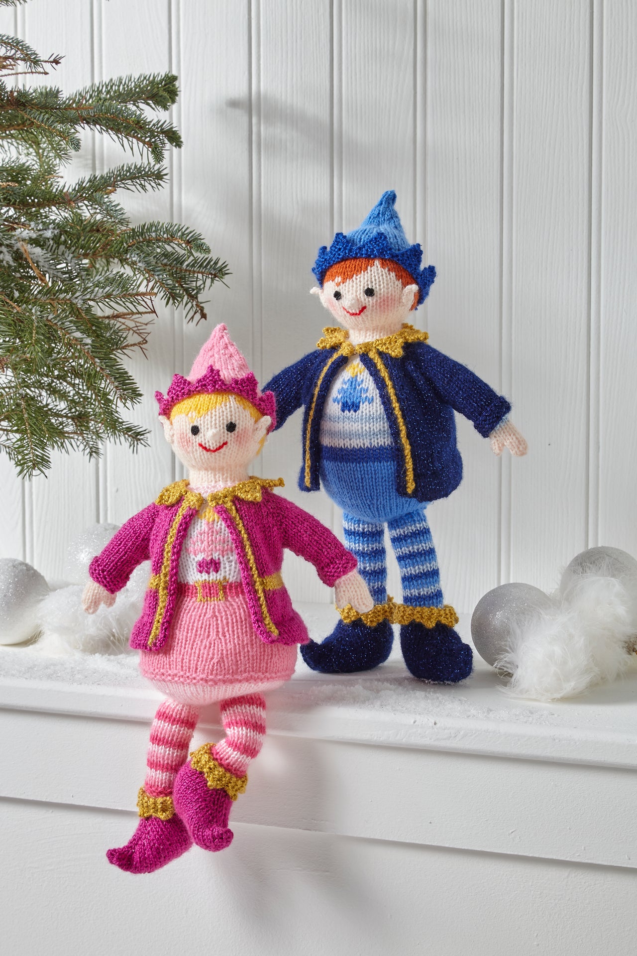 King Cole Christmas Knits Book 11 - Santa, Mrs Clause & Elf family patterns - Leaflet