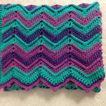 Ridged Chevron Butterfly Blanket