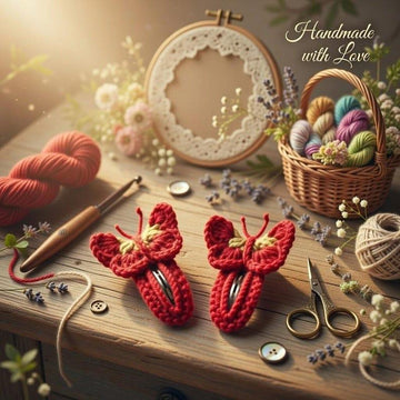 Crochet Butterfly Hair Clip Pdf + Video Tutorials
