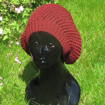 Simple Chunky Lacey Tam Slouch Hat