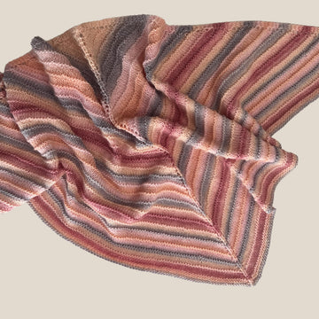 Easy Knit Triangle Shawl