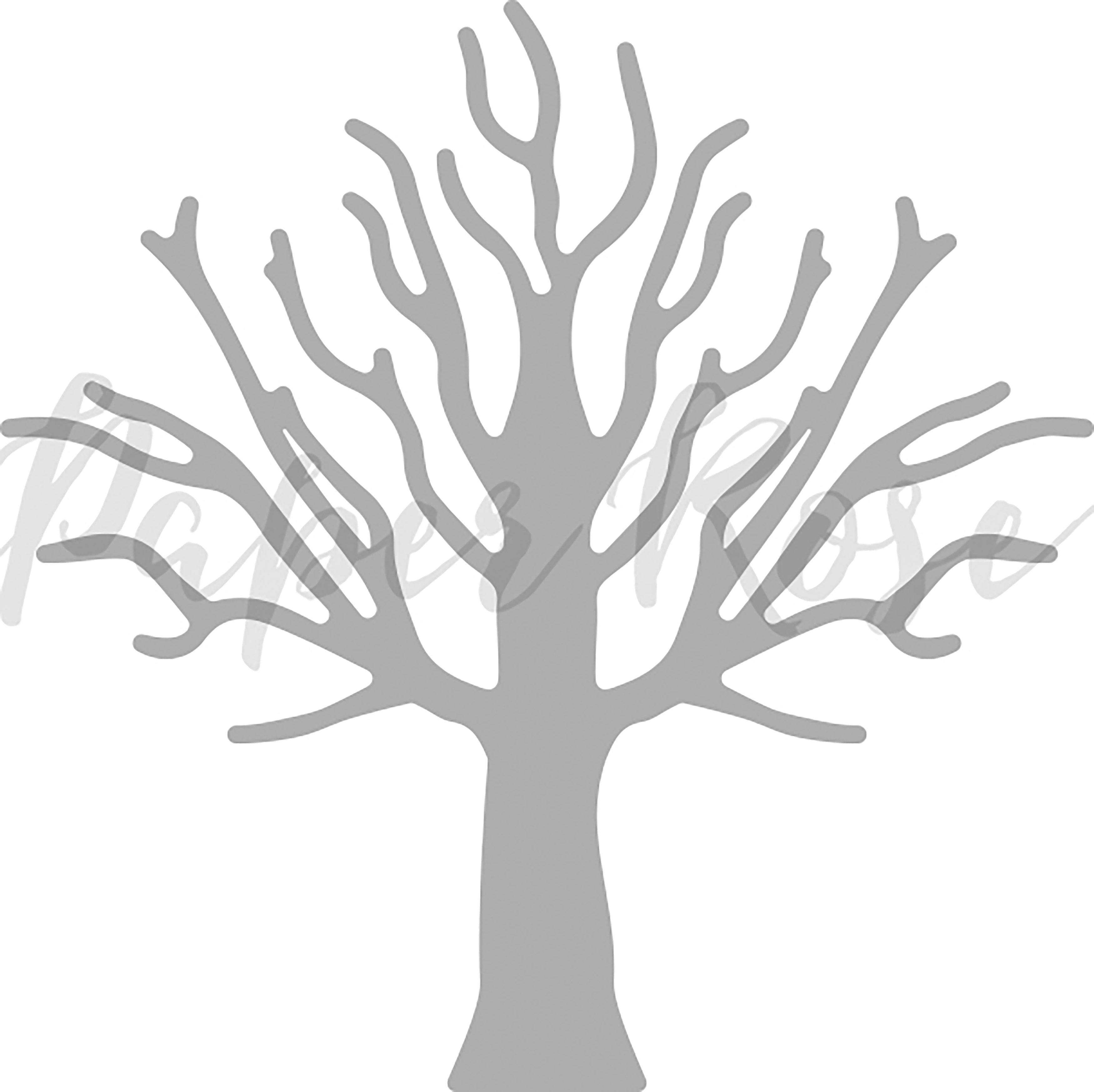 Paper Rose Dies - Small Tree