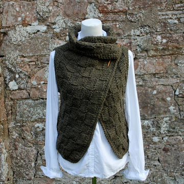 Loden wrap / sleeveless jacket
