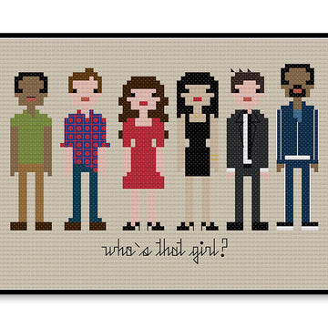 New Girl - PDF Cross Stitch Pattern