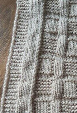 Little Squares DK Baby Blanket