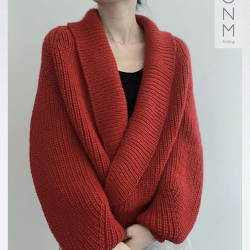 Wrap-effect Pullover