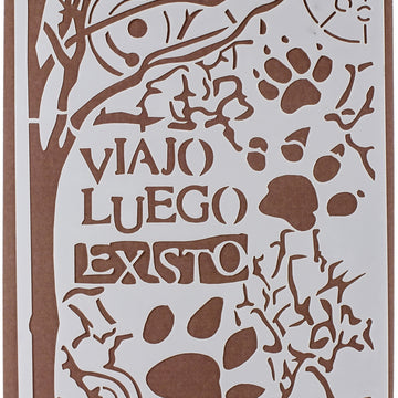 Stamperia Intl Stamperia Stencil 4.72"X9.84" - Forest Paw