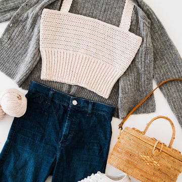 Blair Ribbed Hem Crop Top