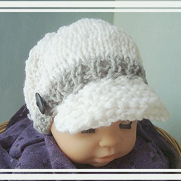 402 SUMMER WEIGHT KNITTED NEWSBOY HAT