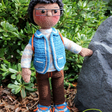Crochet Doll Pattern, Amigurumi doll pattern, Large doll, 21"/53cm, Jamal
