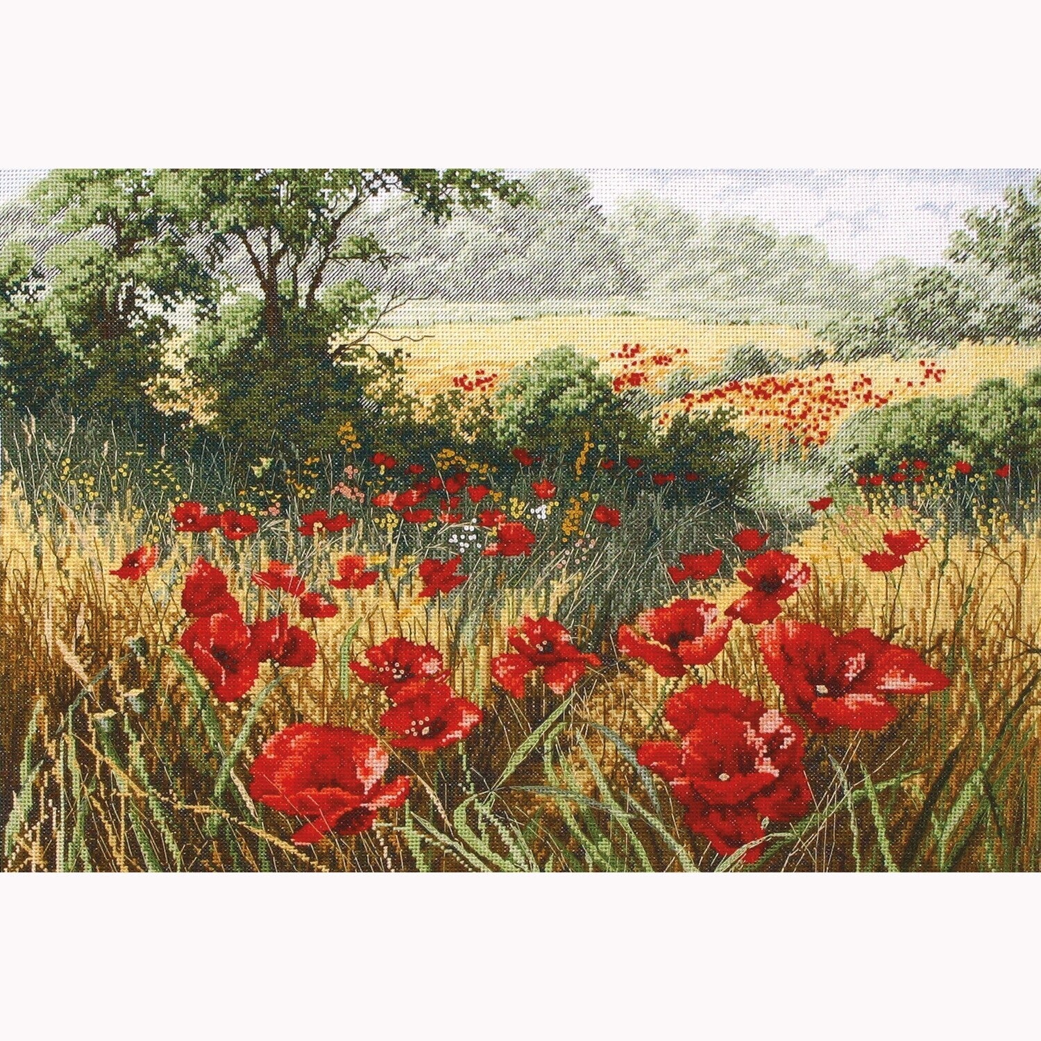 Anchor Maia Kits Host of Poppies Cross Stitch Kit - 29 x 42 cm