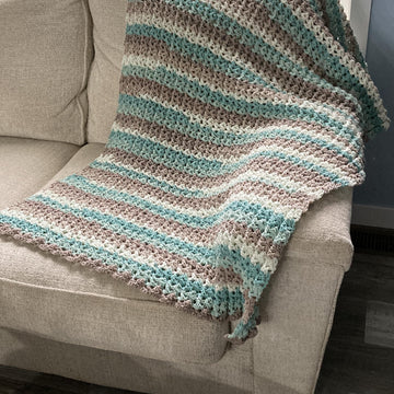 Simple Squishy Crochet Bulky Throw Blanket