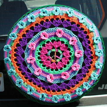 Hippie Bus Spare Tire Cover
