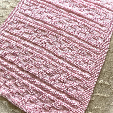 Jesse Baby Blanket in Aran or Chunky