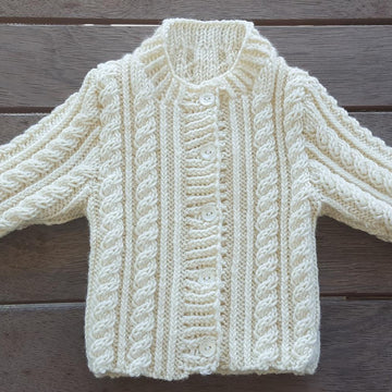 Junior - babies cabled jacket