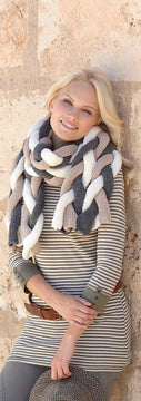 Scarf & Snood in Hayfield Chunky with Wool - 7302 - Downloadable PDF