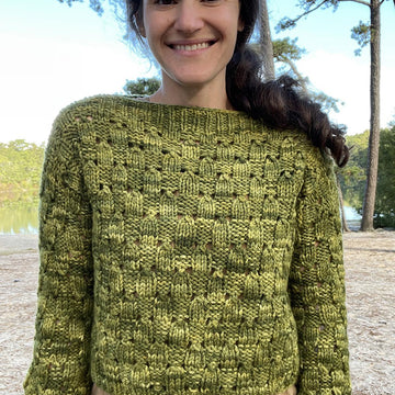 Lace Checks Pullover