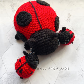 Charlene the Mama Ladybug & her baby