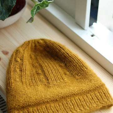 Dandelion halo beanie