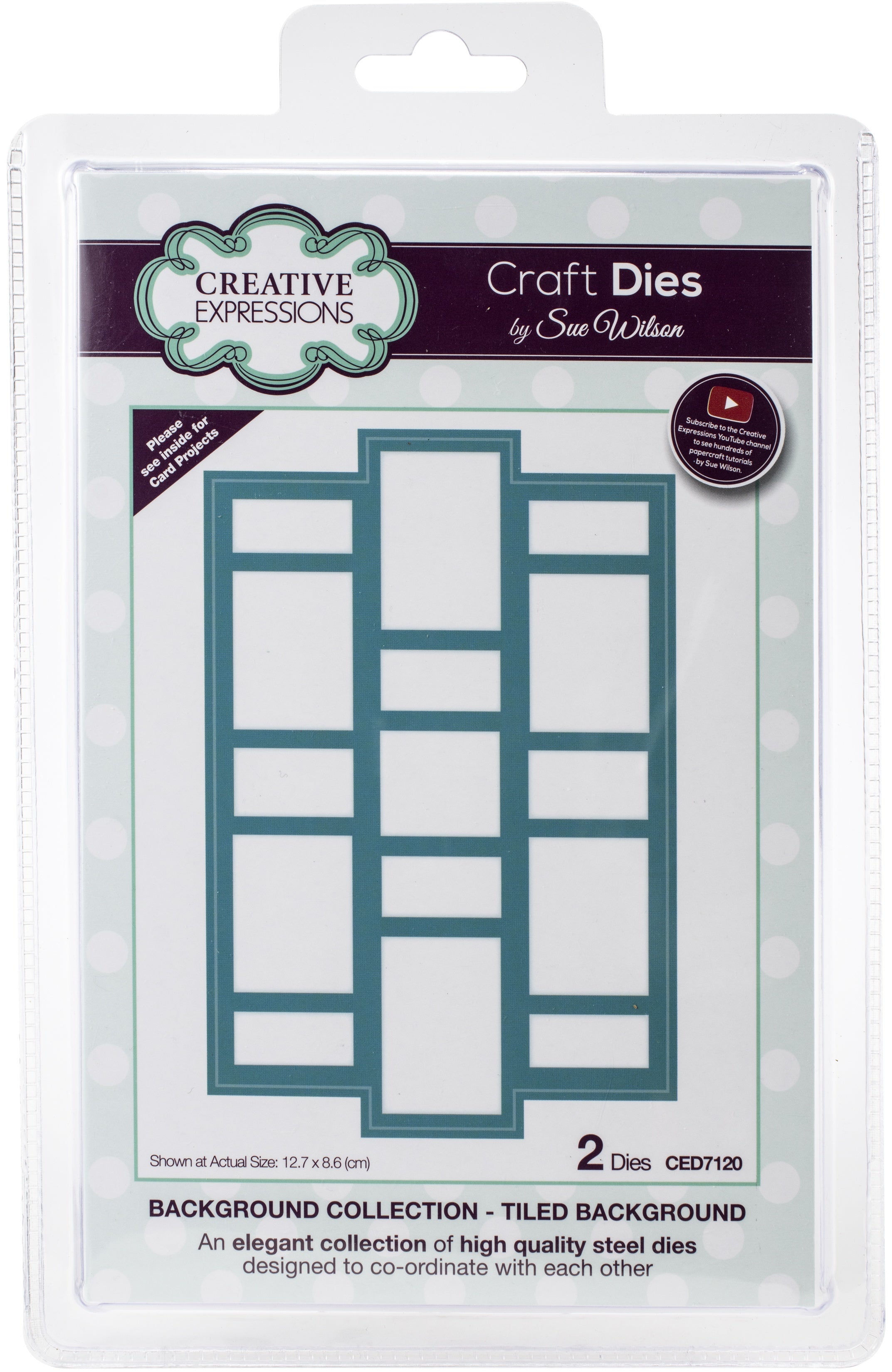 Creative Expressions Craft Dies By Sue Wilson - Tiled Background