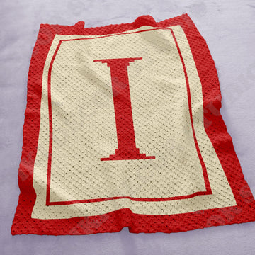 Letter I Blanket C2C CROCHET PATTERN